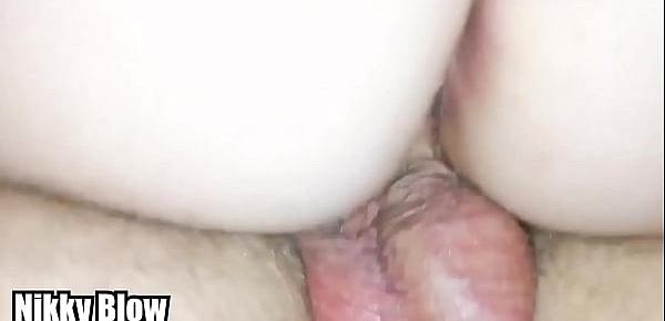  Sweet closeup creampie inside wet pussy
